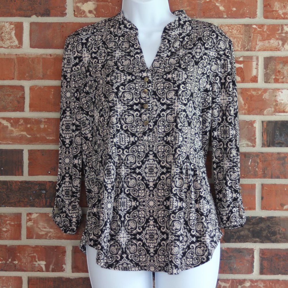 Dress Barn Women's Pattern Blouse Medium